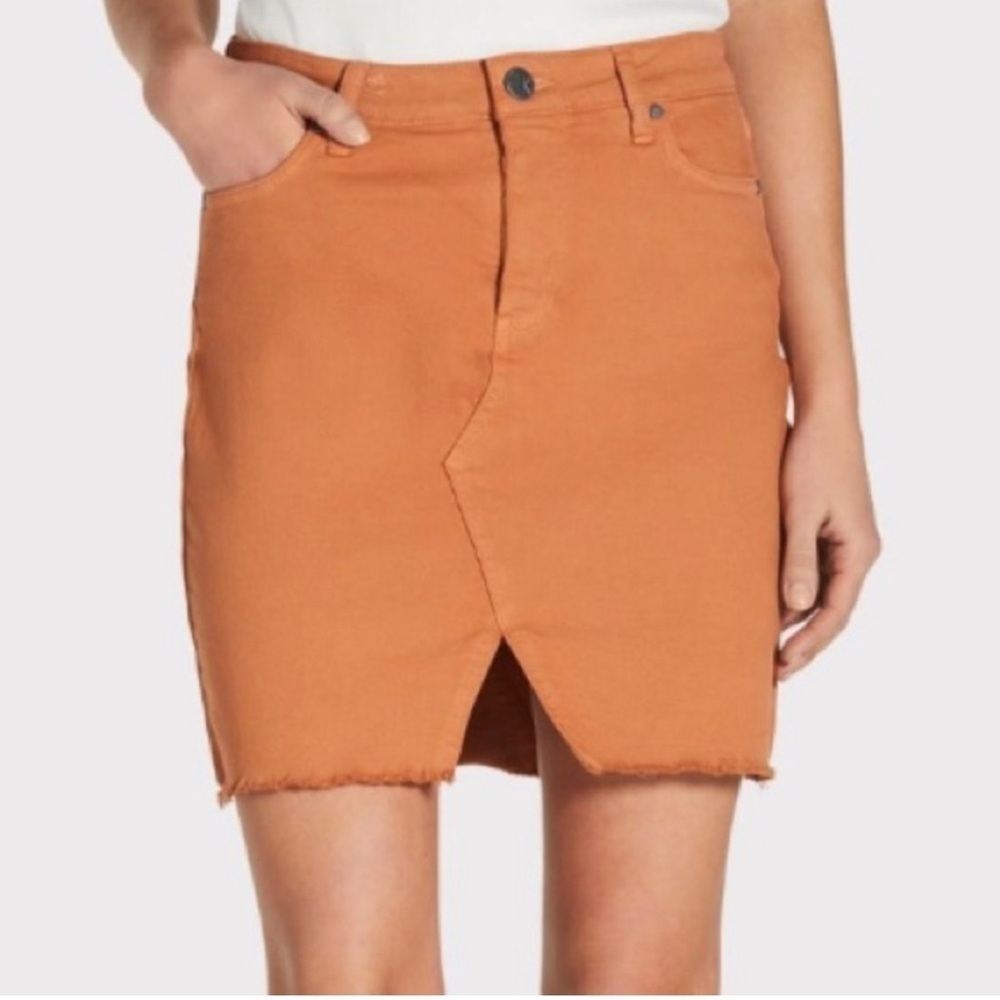 Kut From The Kloth Hannah Terra Cotta Stretch Skirt